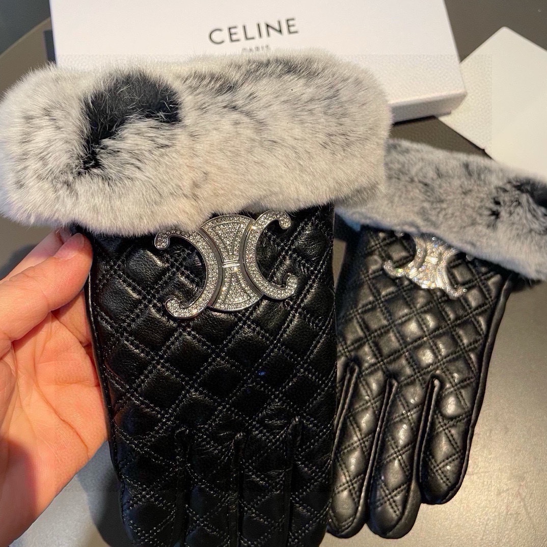 Céline’s 2024 Fall/Winter Lard-Skin Touch Screen Gloves: Quality Comparison and Classic Style - 图片 5