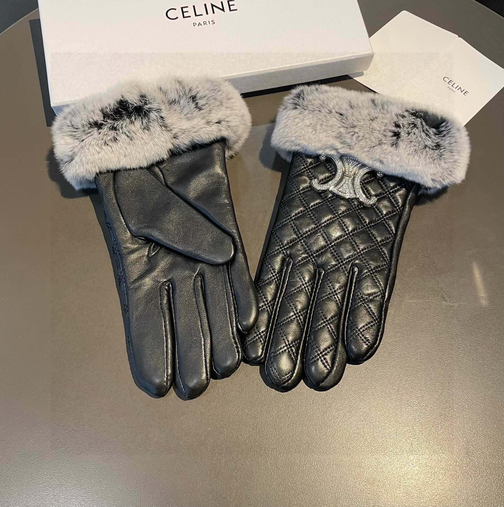 Céline’s 2024 Fall/Winter Lard-Skin Touch Screen Gloves: Quality Comparison and Classic Style - 图片 3