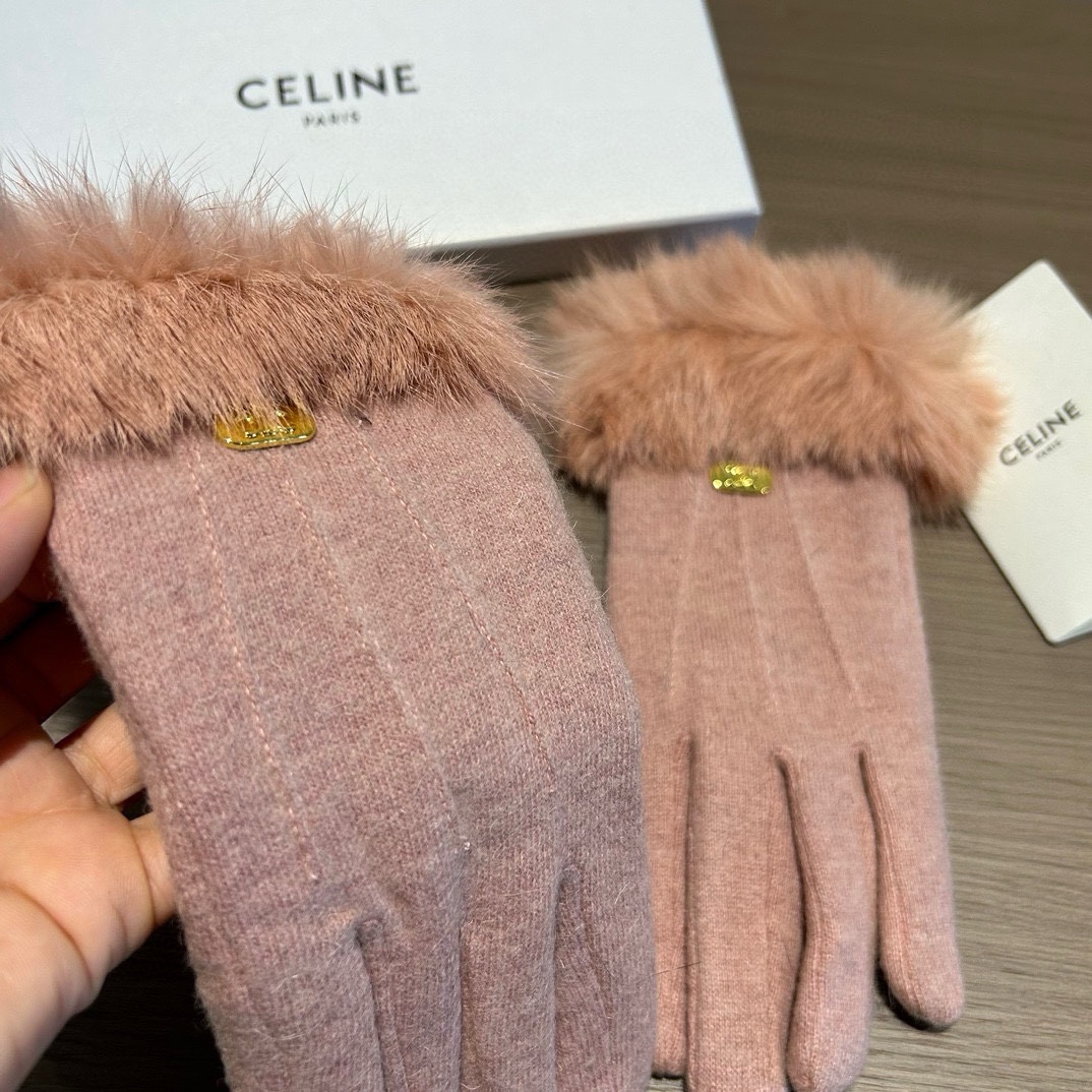 Céline Wool Flair Gloves: Lot 163, Stylish and Warm for Autumn/Winter - 图片 7