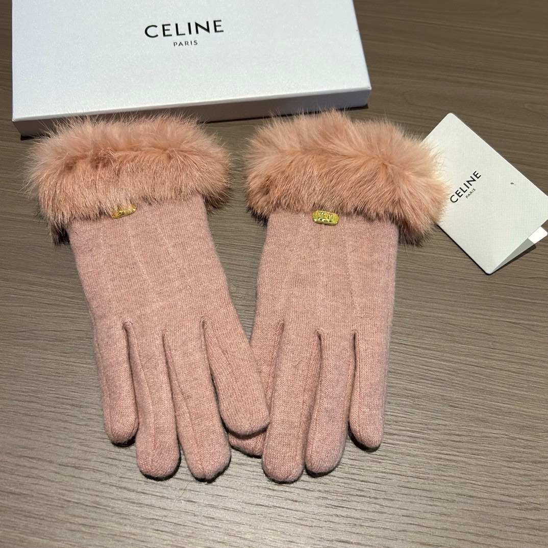 Céline Wool Flair Gloves: Lot 163, Stylish and Warm for Autumn/Winter - 图片 5