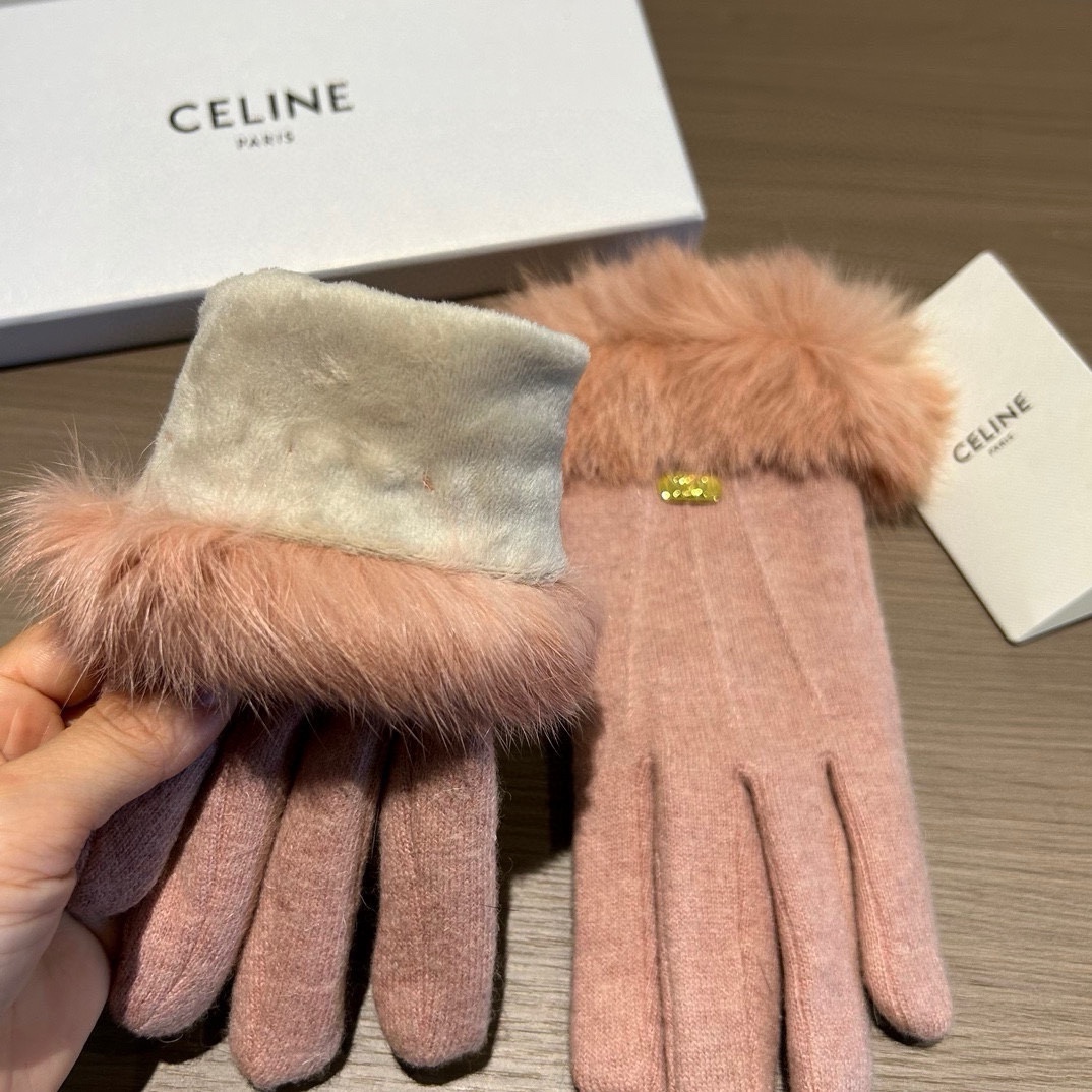 Céline Wool Flair Gloves: Lot 163, Stylish and Warm for Autumn/Winter - 图片 9