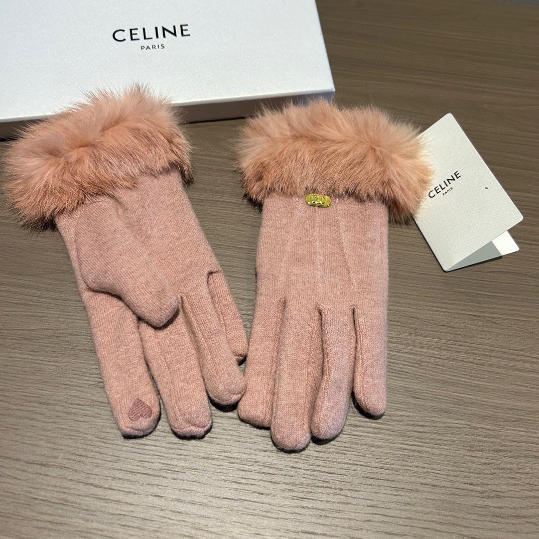 Céline Wool Flair Gloves: Lot 163, Stylish and Warm for Autumn/Winter - 图片 6