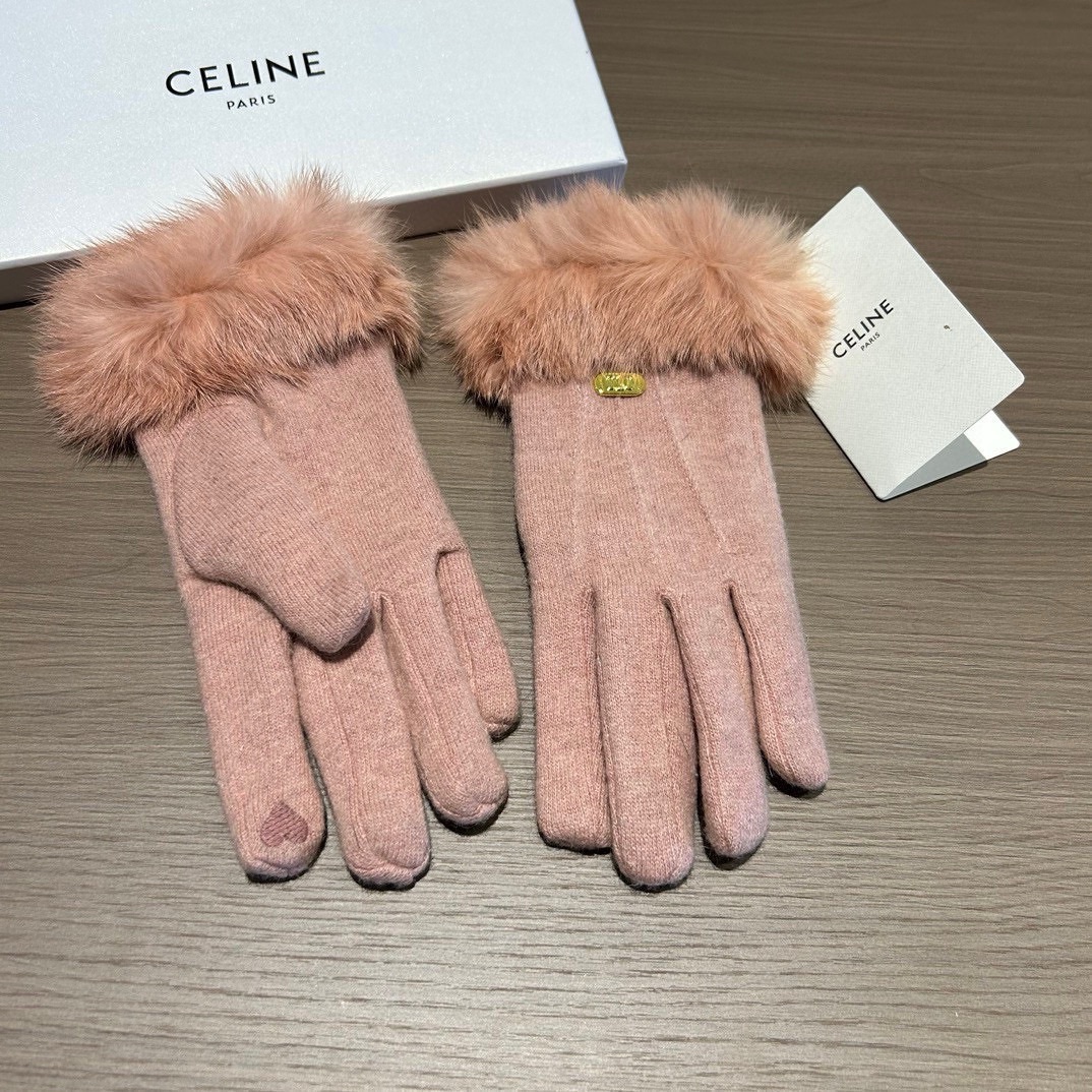 Céline Wool Flair Gloves: Lot 163, Stylish and Warm for Autumn/Winter - 图片 8