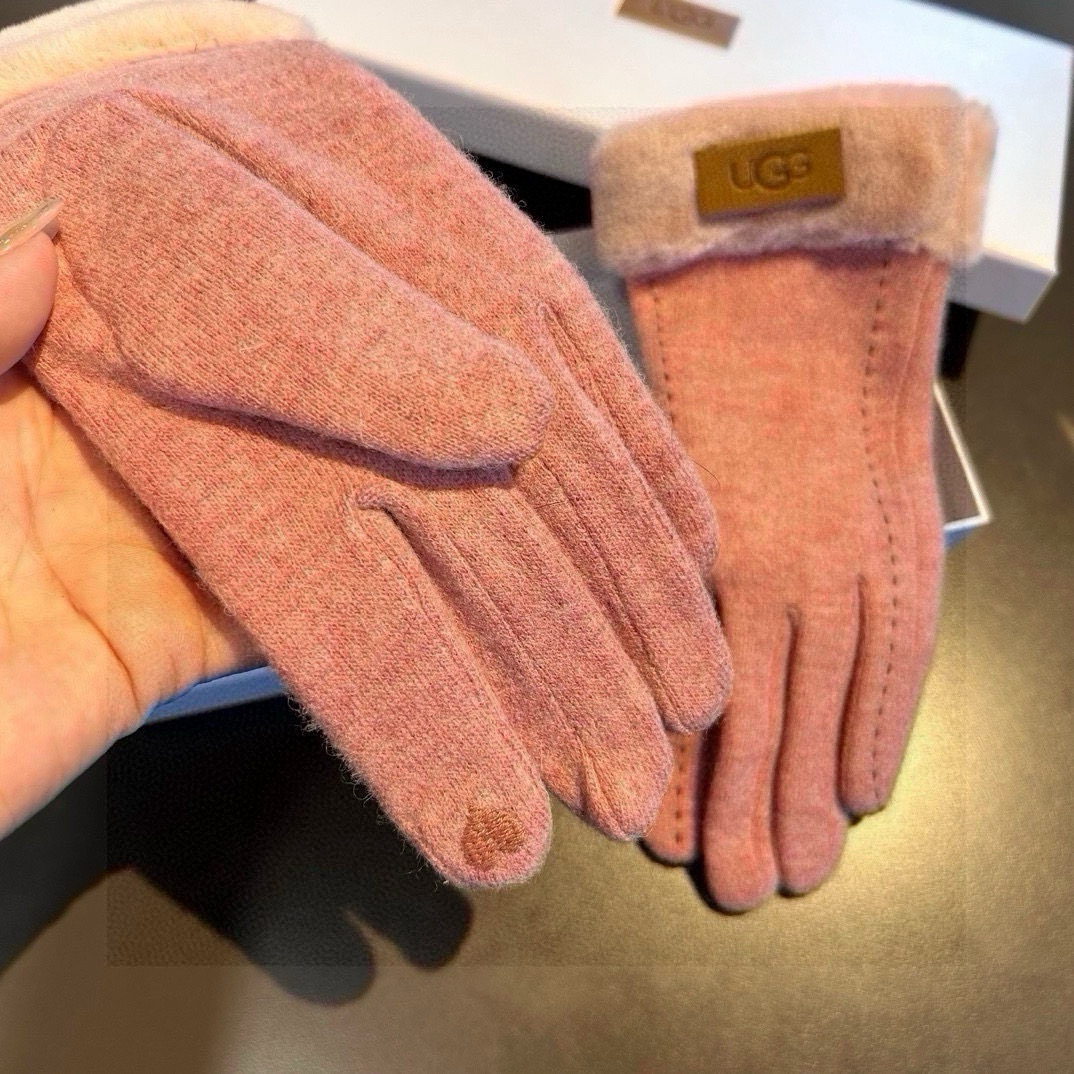 UGG2024: High-Quality Puffy Wool and Rabbit Hair Gloves Worth Comparing in Short-Cut Market - 图片 7