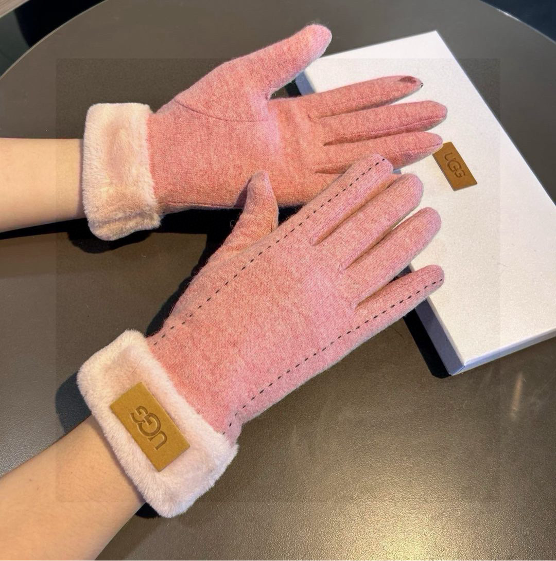 UGG2024: High-Quality Puffy Wool and Rabbit Hair Gloves Worth Comparing in Short-Cut Market - 图片 3