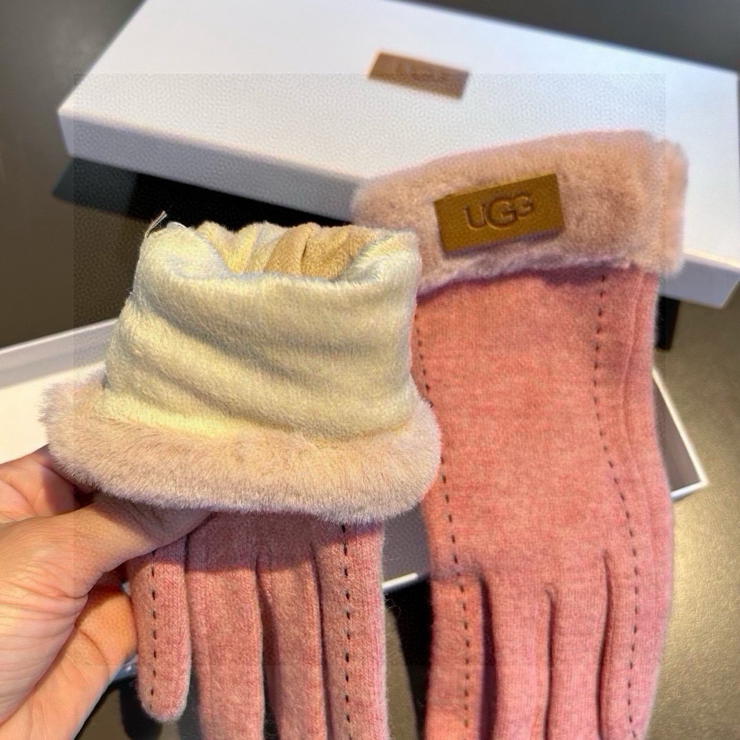 UGG2024: High-Quality Puffy Wool and Rabbit Hair Gloves Worth Comparing in Short-Cut Market - 图片 8