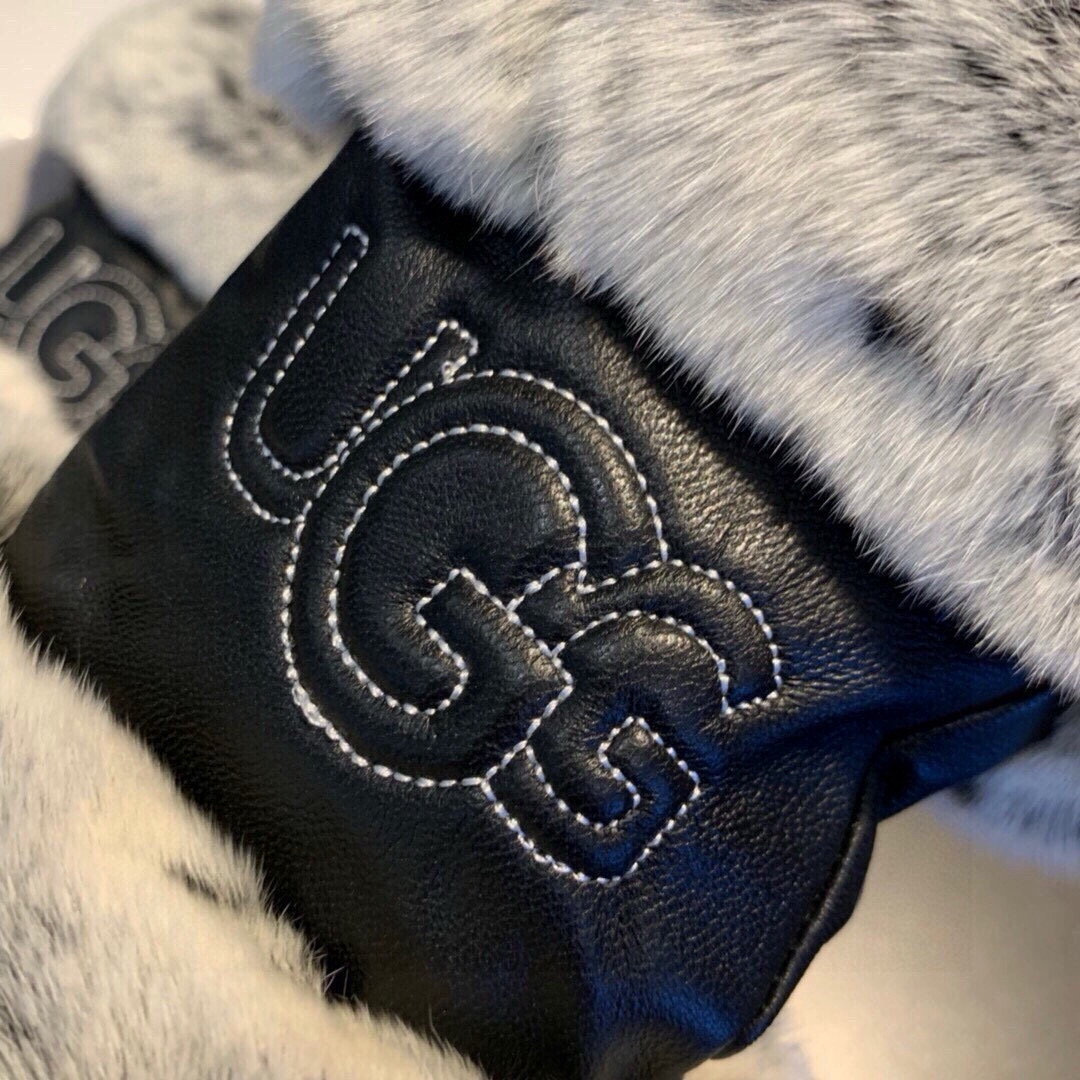 Luxurious UGG 2024 Goat Skin Gloves: Velvet Lined, Embroidered, High-Demand! - 图片 5