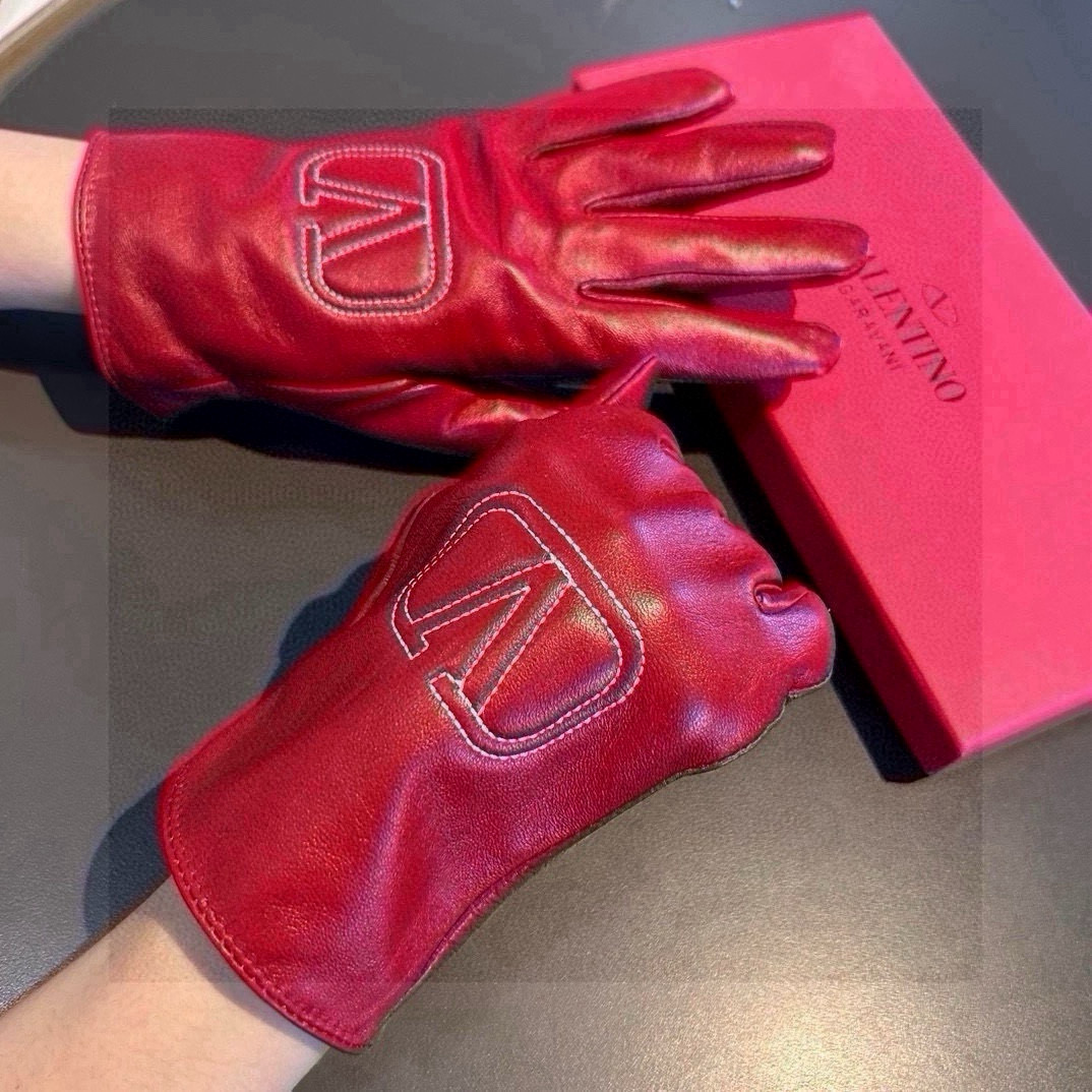 High-Quality Female Gloves: Valentino Series 238 with Imported Sheepskin for Warmth - 图片 1