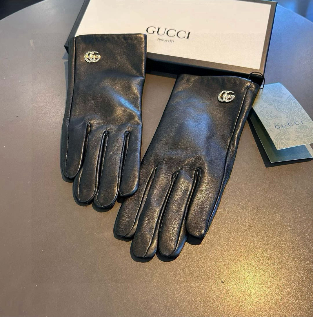 New Gucci Gucicuchi Series 238: Top-notch Imported Sheep Hide Gloves for 2024 - 图片 9