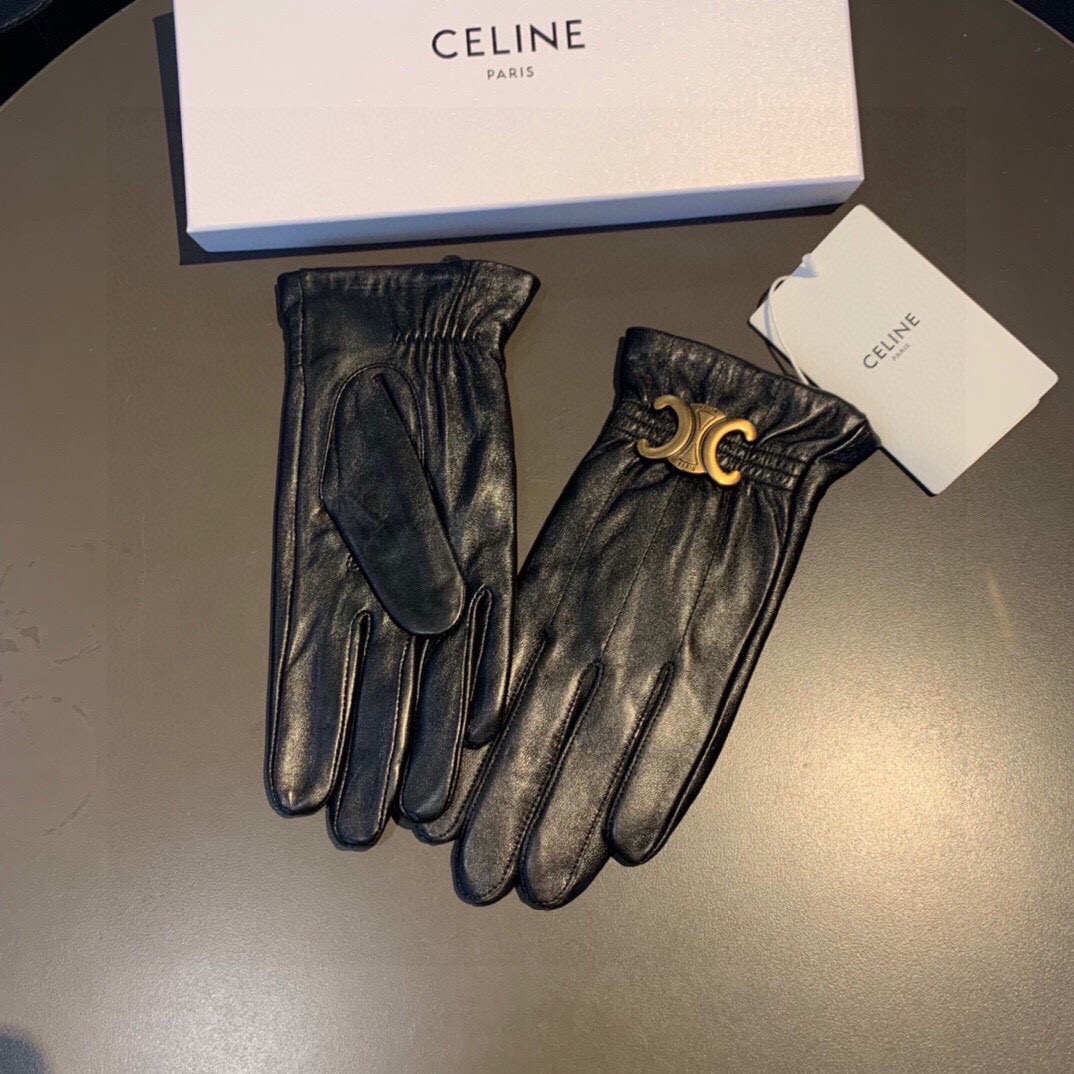 
2025新款独家首发‼️触屏手套 CELINE赛琳（原单品质）官网同步女士新款高档羊皮手套🎉🎉女神首选