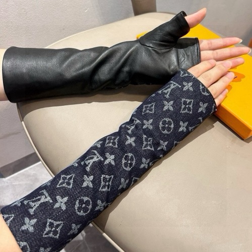 Louis Vuitton Women's Long Fingerless Gloves, Stylish and Comfortable 1 Louis Vuitton Women's Long Fingerless Gloves, Stylish and Comfortable