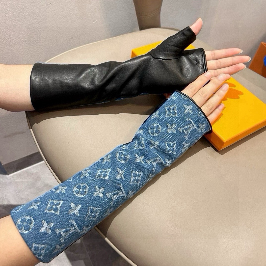 
2025🧤LV新品长款手套，时尚机车🚗手套，秋冬新品布内里，时尚🌺上手超舒适柔软、百搭！集美女神必备🌹
