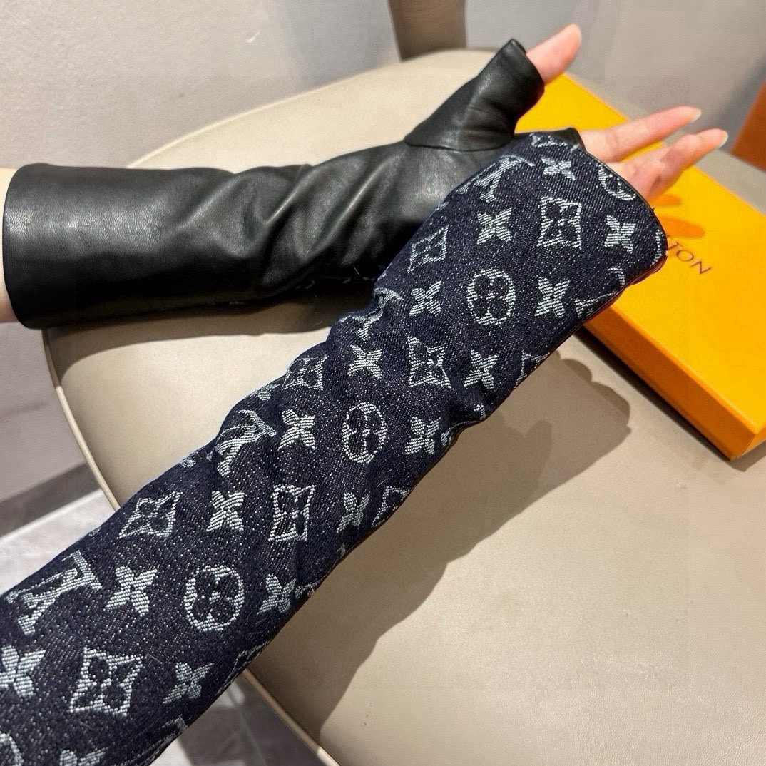 
2025🧤LV新品长款手套，时尚机车🚗手套，秋冬新品布内里，时尚🌺上手超舒适柔软、百搭！集美女神必备🌹