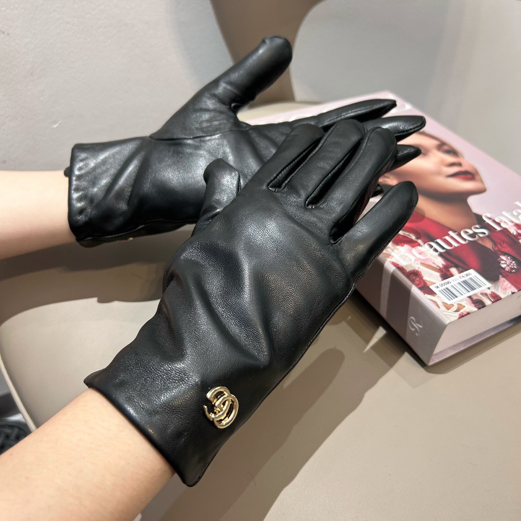 2025新款古奇经典新款独家首发‼️触屏女款手套Gucci古奇【原单品质】官网同步女士新款高档羊皮手套🎉