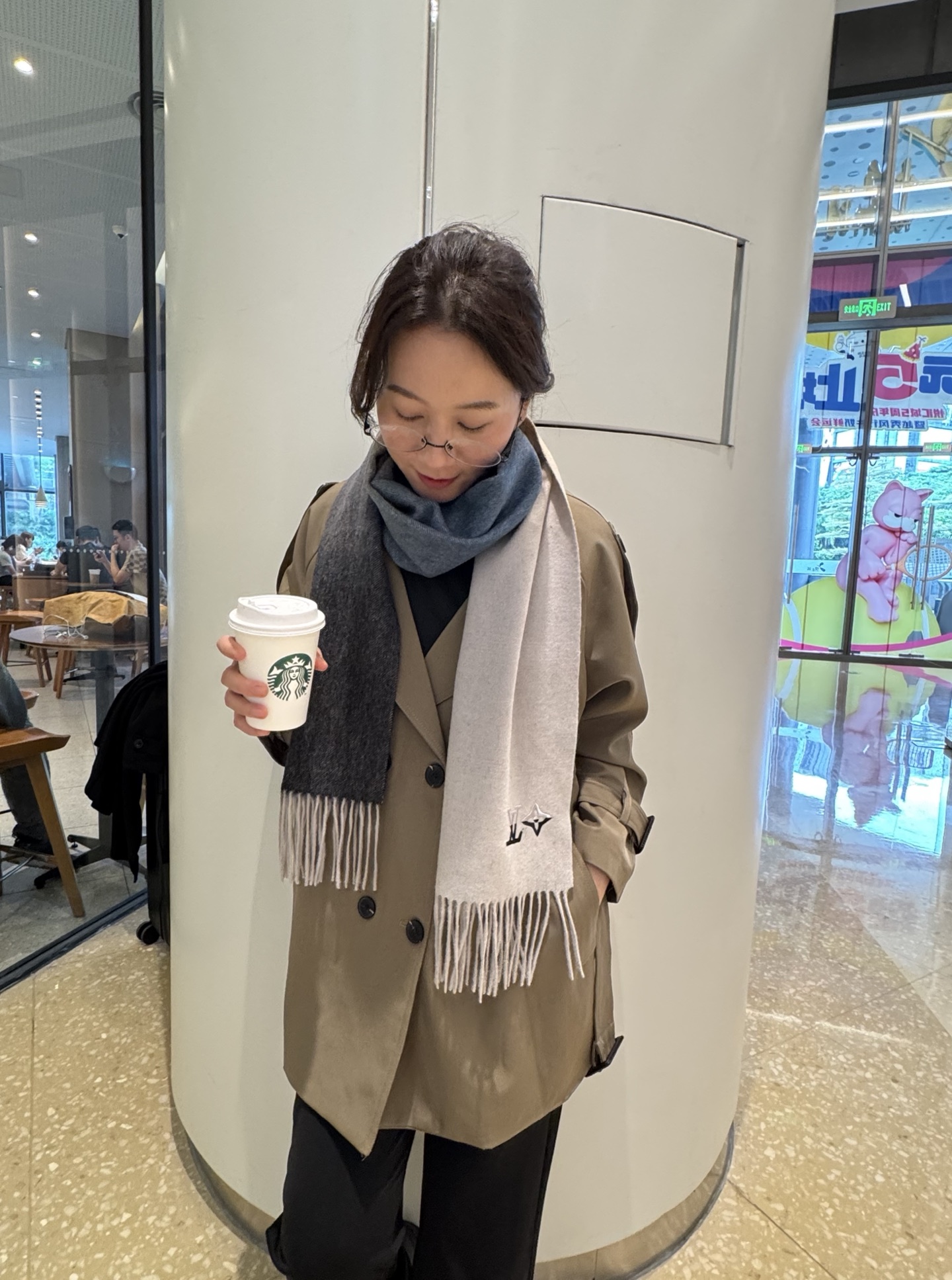 Louis Vuitton LV渐变羊绒围巾 怒赞推荐 激动~ 下手绝对要快 同步 最高端的男士款~工艺难度大