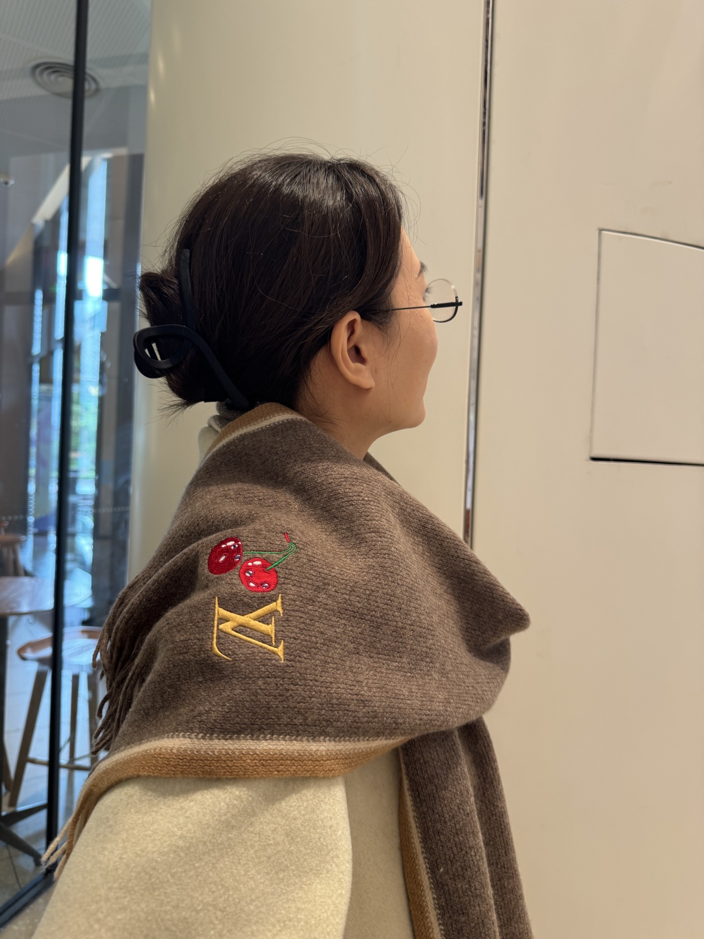 Louis Vuitton Lv新款 高端羊绒针织围巾 出口尾单 客供 羊绒纱线 这款织法比较难 又很费纱线