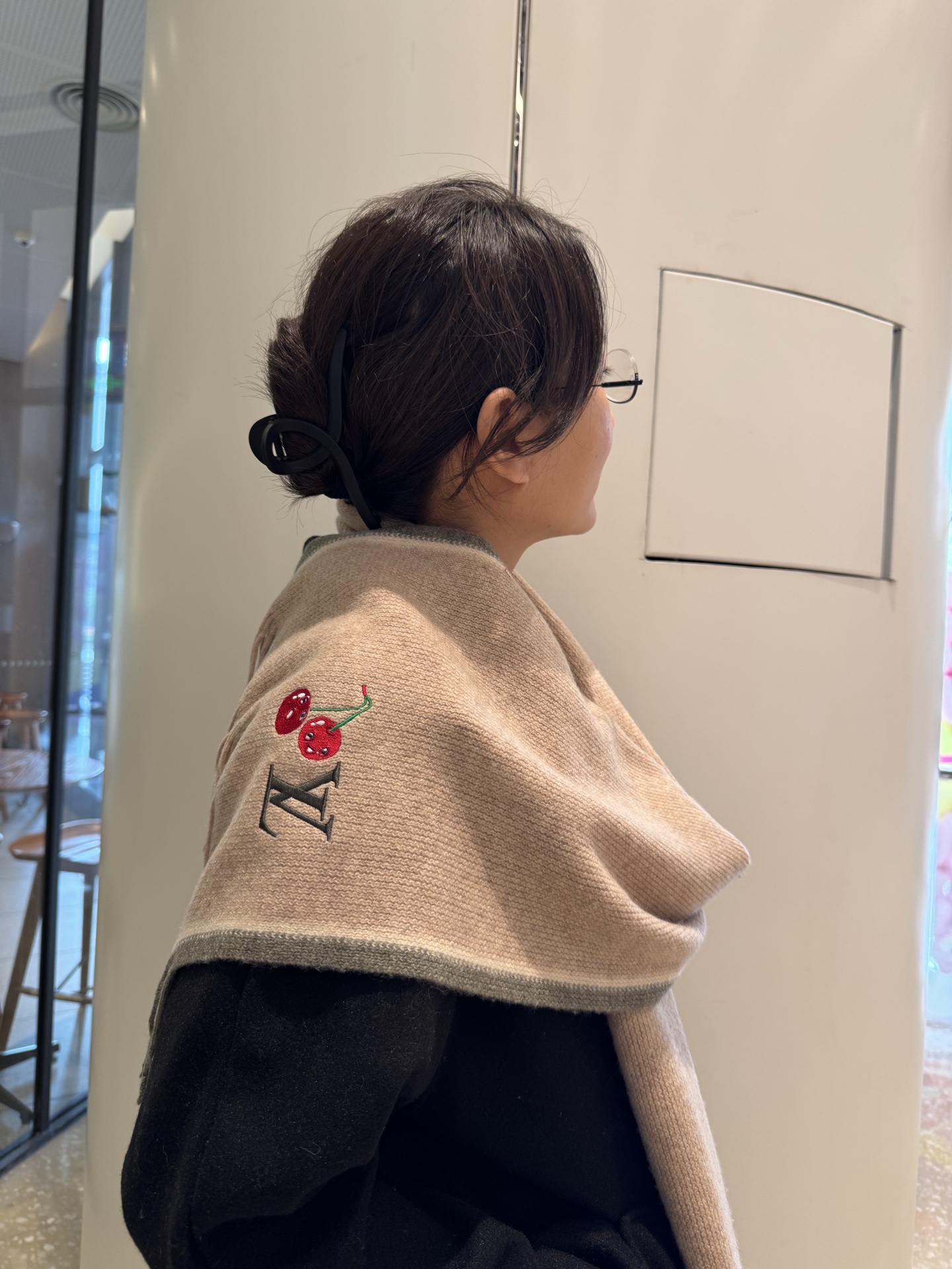 Louis Vuitton Lv新款 高端羊绒针织围巾 出口尾单 客供 羊绒纱线 这款织法比较难 又很费纱线