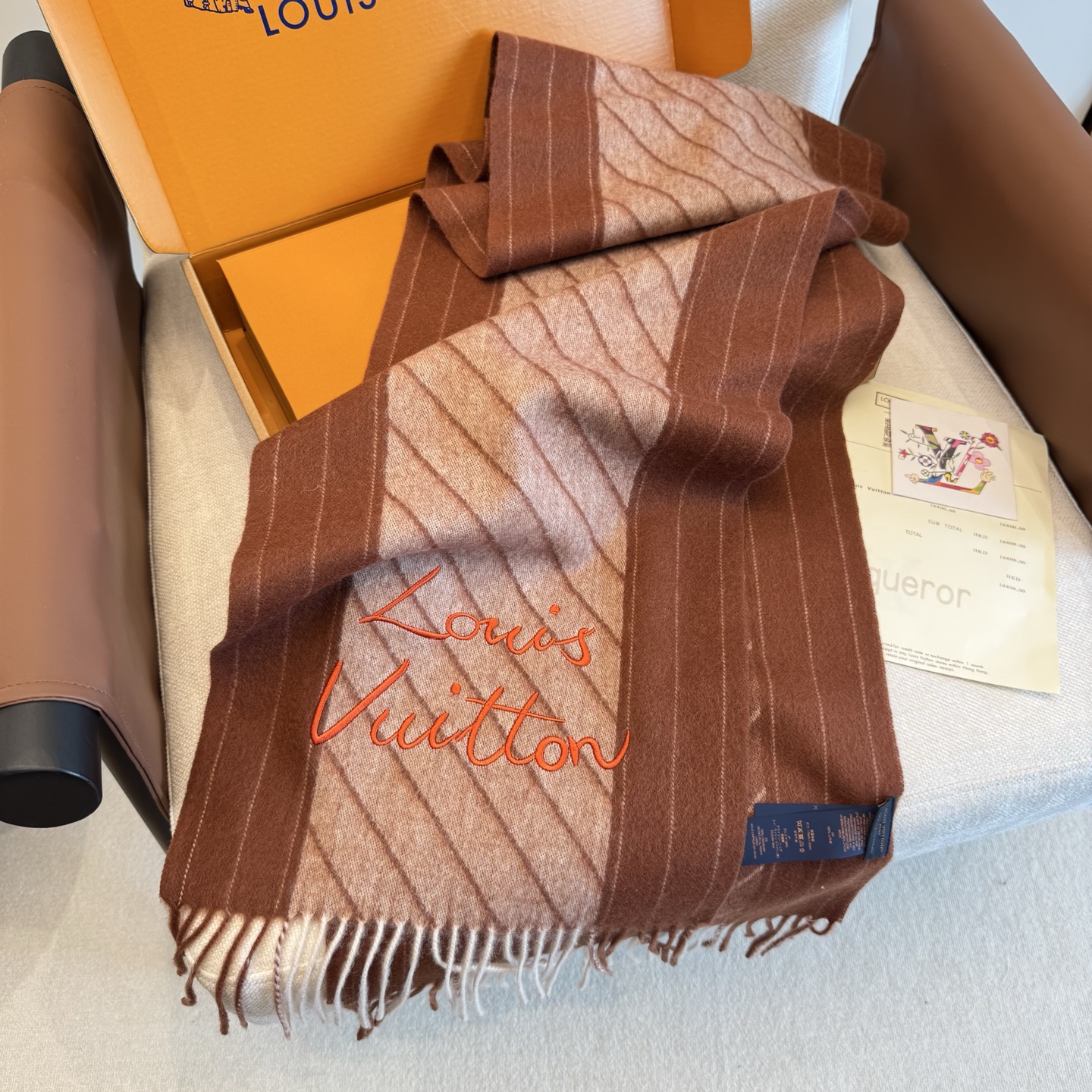 Louis Vuitton Lv羊绒围巾送给 重磅上新 渠道 硬货～出口意大利 客供面料100%羊绒 手感软糯