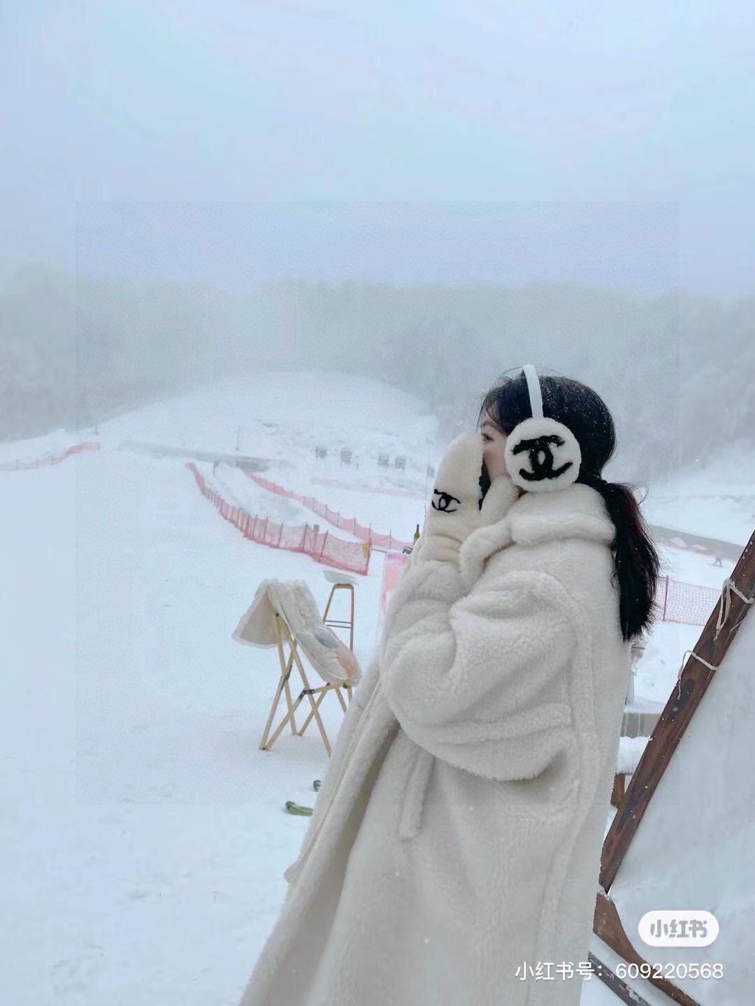 （带子可以拆下）Chanel 香奈儿2025秋冬羊毛长款羊皮手套👍手机触屏，值得对比。。同款不同品质，秒