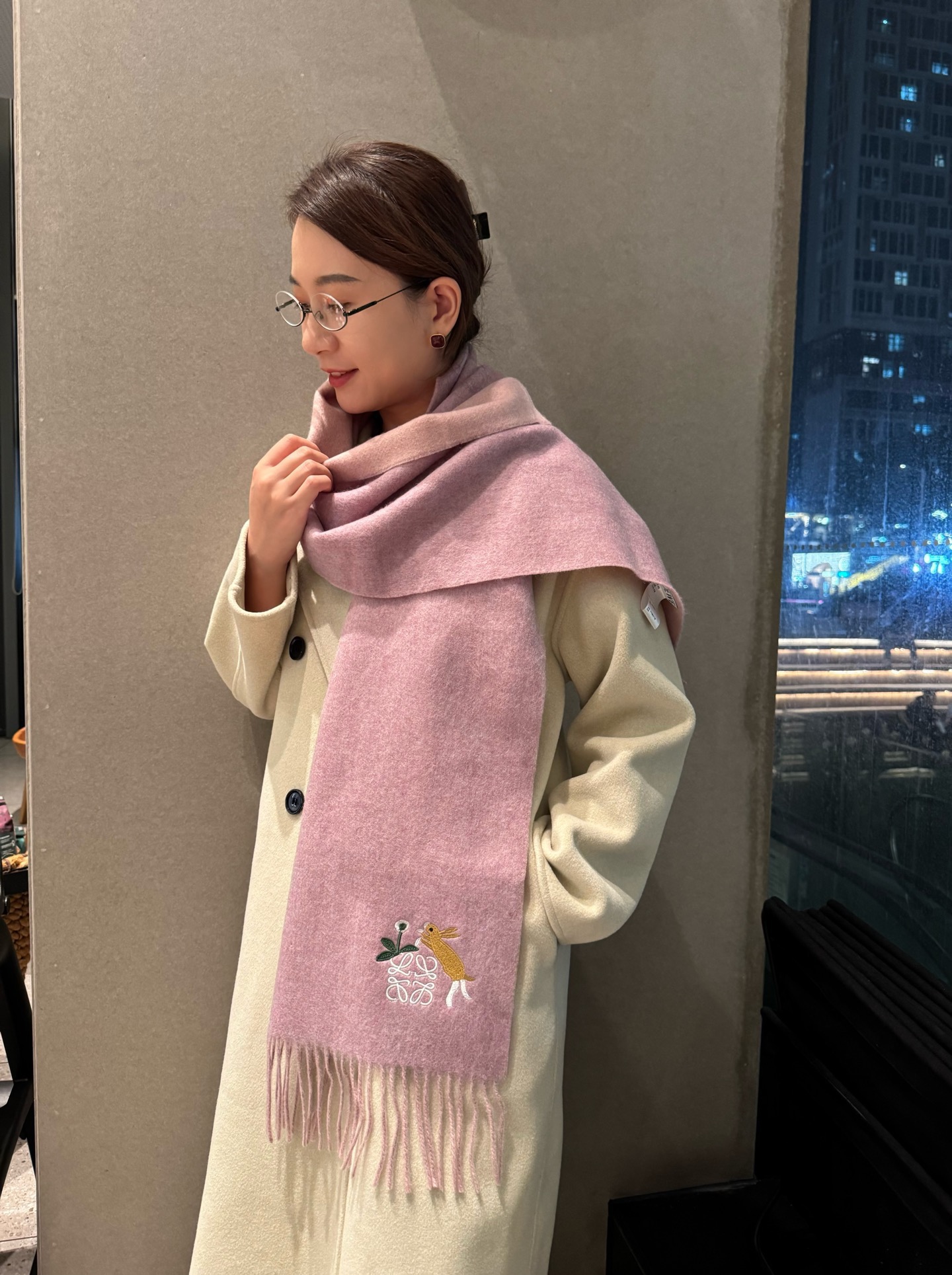 Loewe scarf Loewe · ， ， ， ， ， ， loewe ， logo， ， ， ， ， ， ， ：35x 180cm — photo 3
