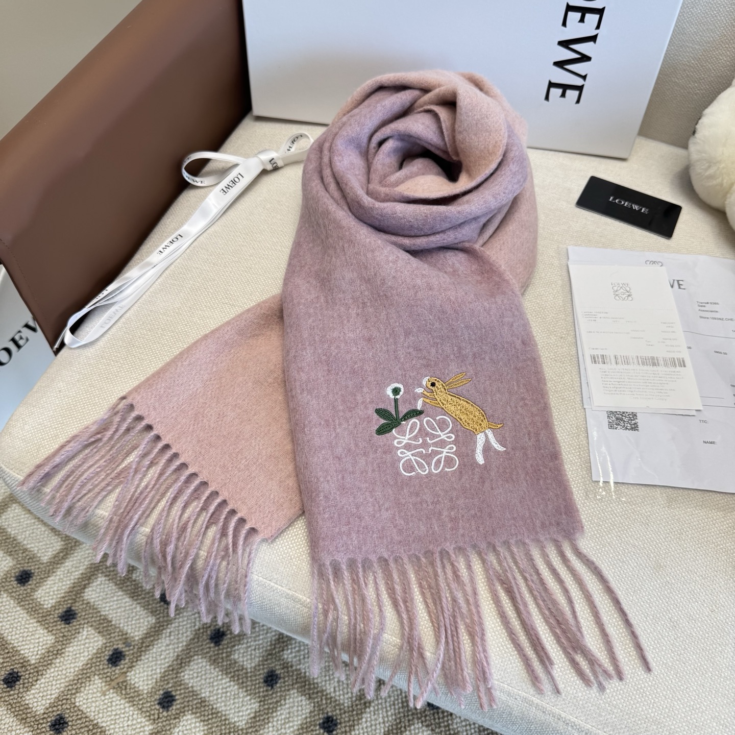 Loewe scarf Loewe · ， ， ， ， ， ， loewe ， logo， ， ， ， ， ， ， ：35x 180cm — photo 8