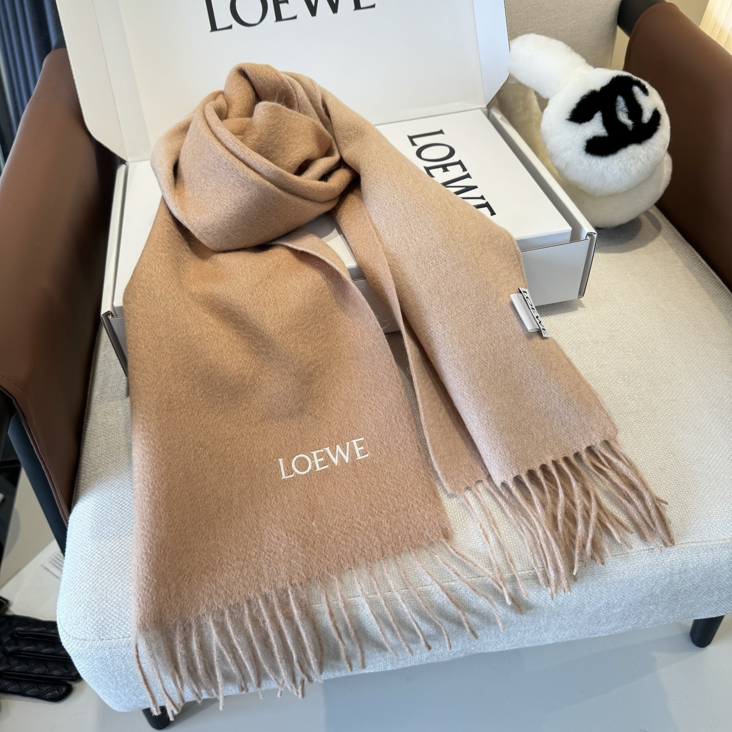 Loewe scarf Loewe Loewe loewe logo 30x 180cm — photo 5