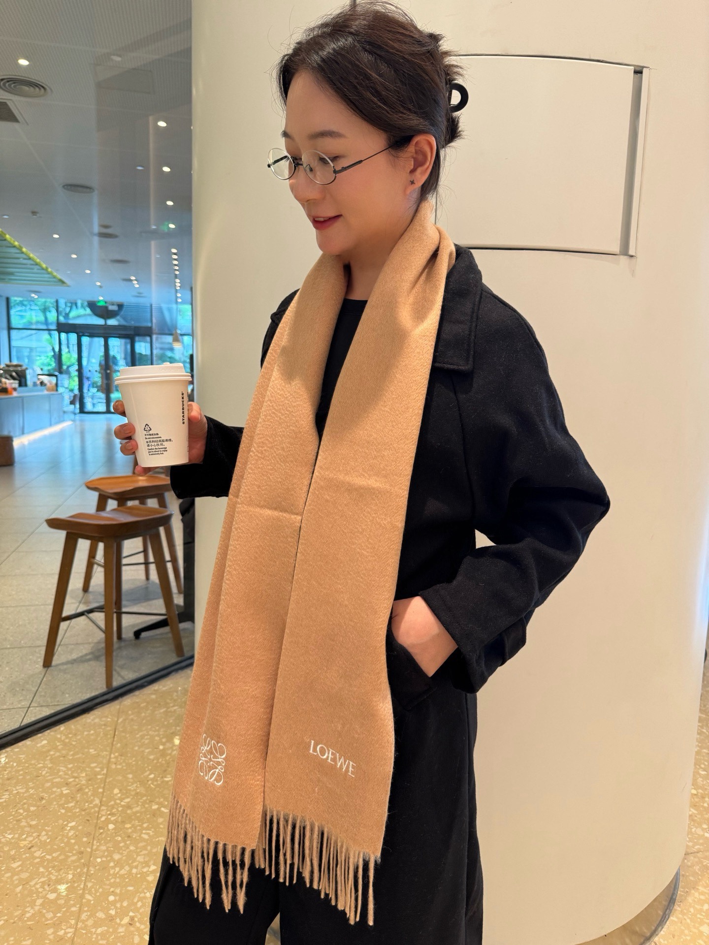 Loewe scarf Loewe Loewe loewe logo 30x 180cm — photo 2