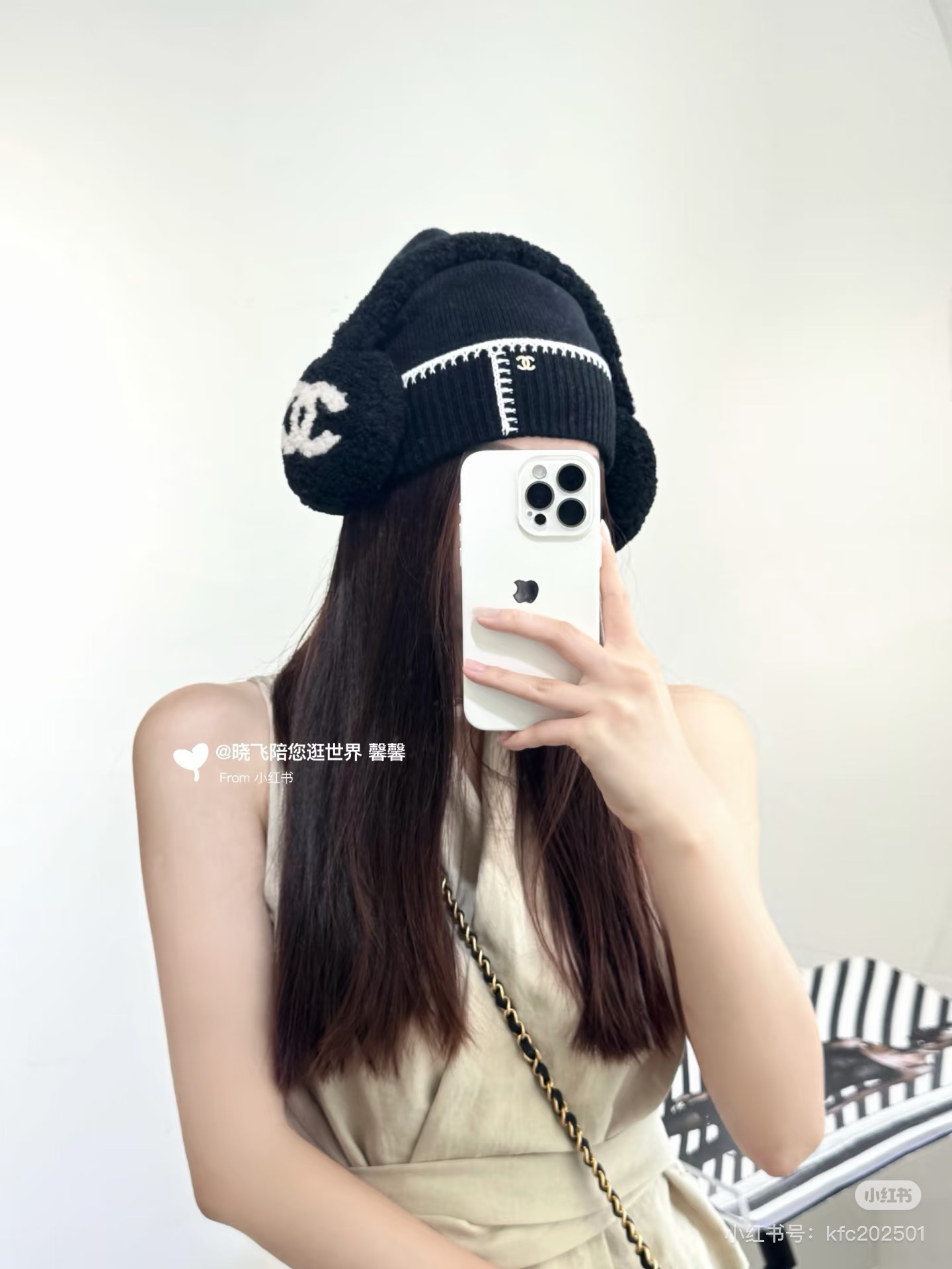 、软软高羊毛毛男女同款🌈疯狂打call值得拥有💫 💕人间白富美,网红明星同款😍 香奈儿滑雪耳罩，日常保暖☺出行必备✈️ 