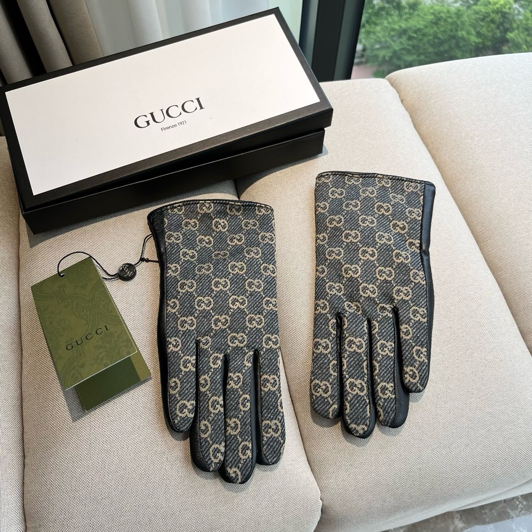 2026新款独家首发‼️触屏手套 Gucci古奇新款高档羊皮手套🎉🎉女神集美们首选 不可错过💁💁百分百选用进口羊皮 皮质
