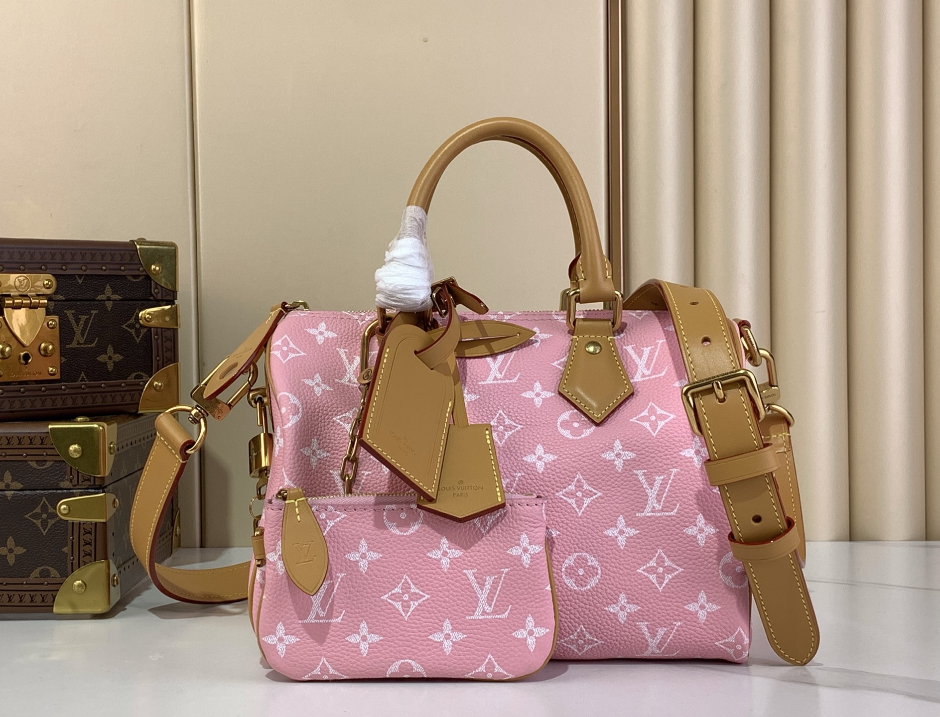 【SPEEDY BANDOULIÈRE25 手袋 】M24437 M13912 M24440粉色本款 S