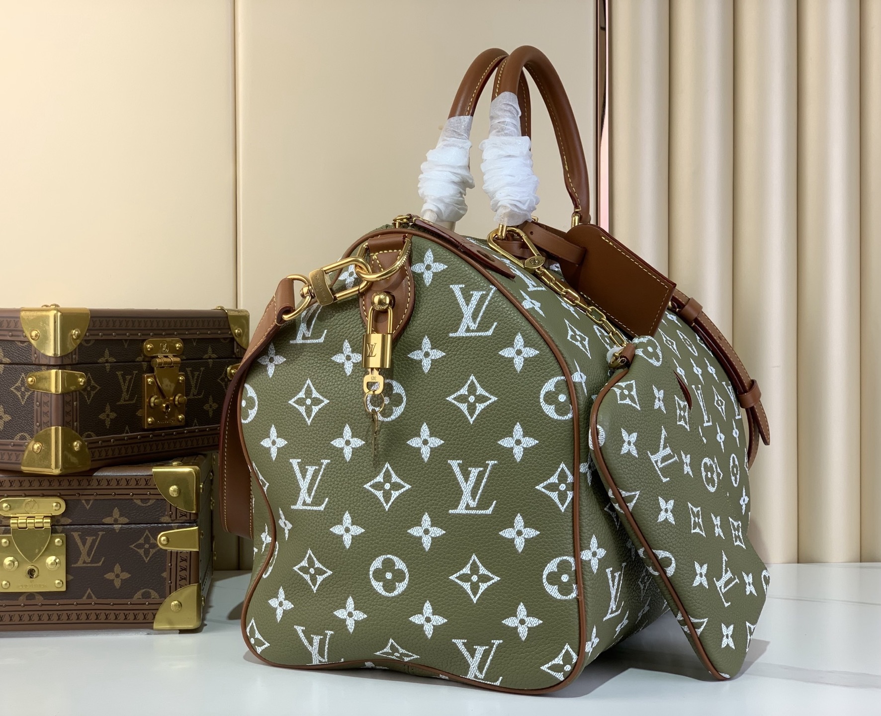 【SPEEDY BANDOULIÈRE40手袋】M24417绿色 M24418蓝色 M24419黄色 M