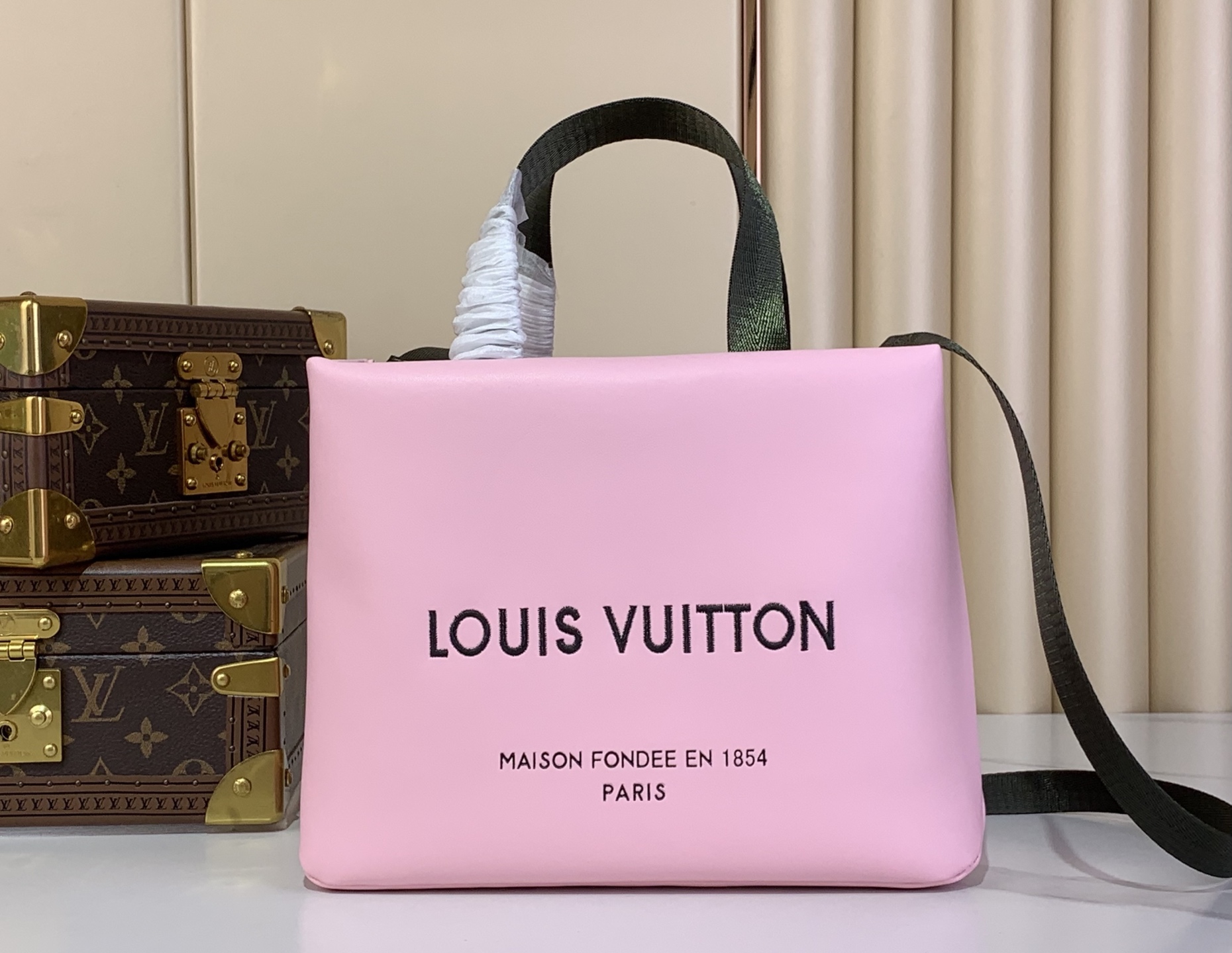 Louis Vuitton Pink Mini Shopper Tote Bag, 26 cm, Iconic Design