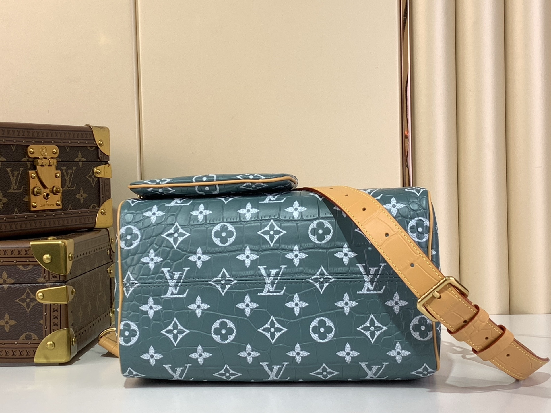 【SPEEDY BANDOULIÈRE25 手袋 】M24437 M13912 M24443绿色鳄鱼本款