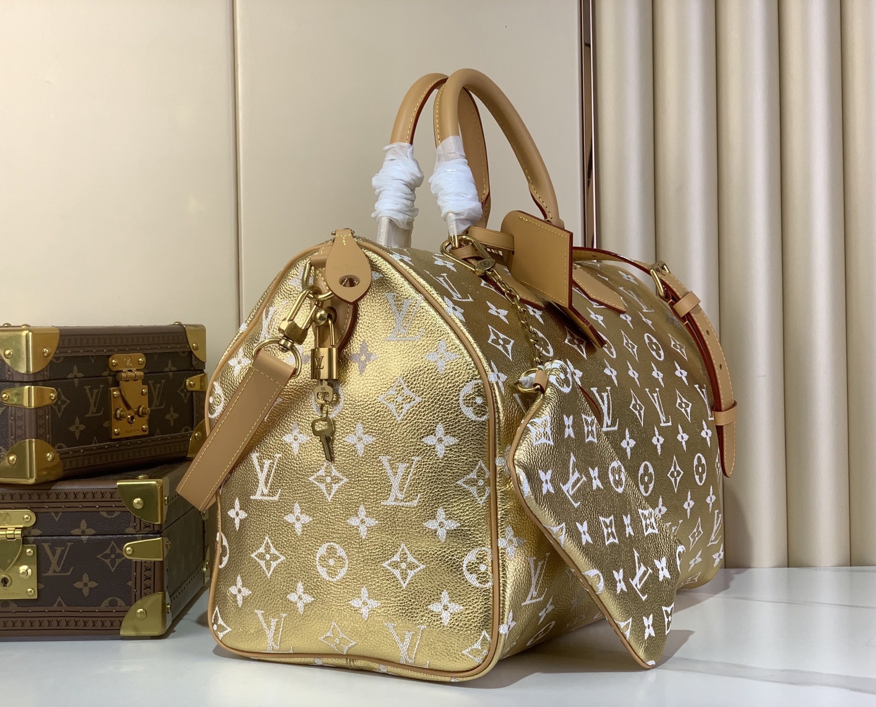 【SPEEDY BANDOULIÈRE40手袋】M24417绿色 M24418蓝色 M24419黄色 M