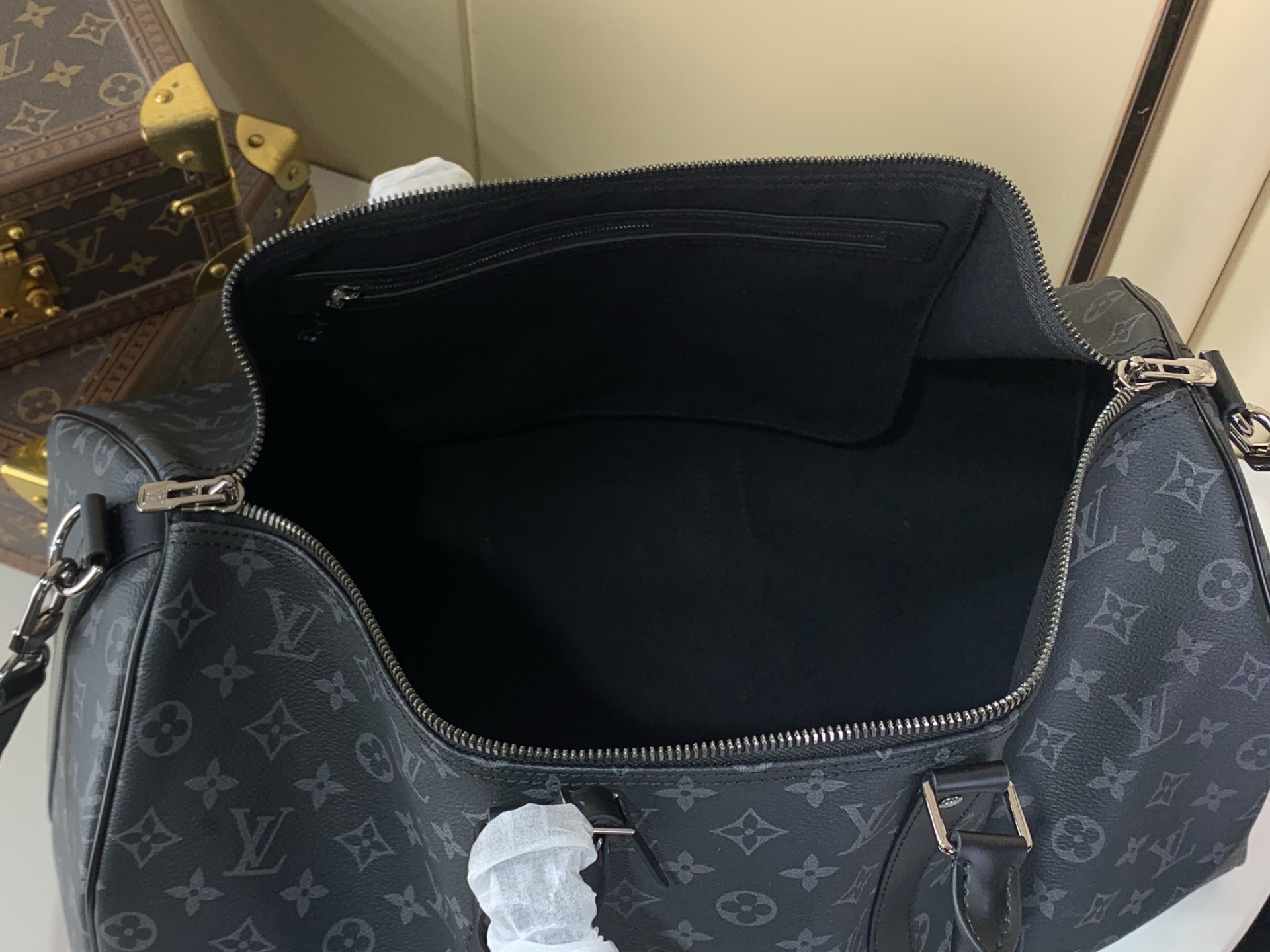 LV Style Beige Leather Travel Bag Bags Travel Bag detail image 8 from source 749932