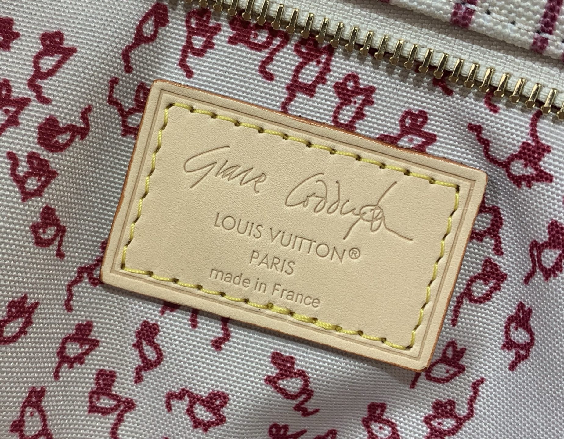 LV Style Beige Canvas Tote Bag Bags Tote Bag detail image 8 from source 749906