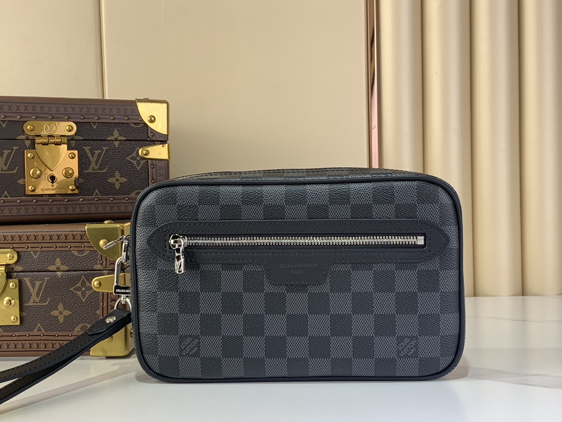 LV Style Beige Leather Clutch Lookbook Reference image 1