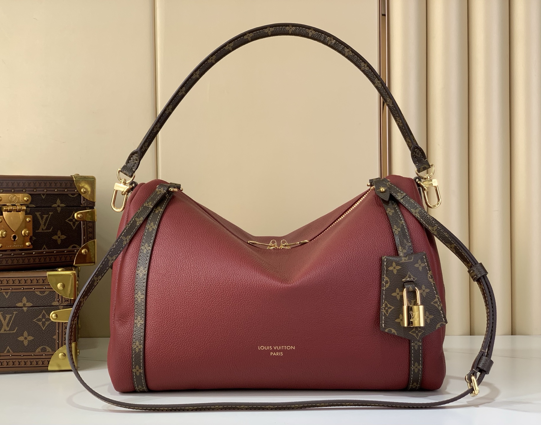 LV Style Black Leather Top Handle Bag Lookbook Reference image 1
