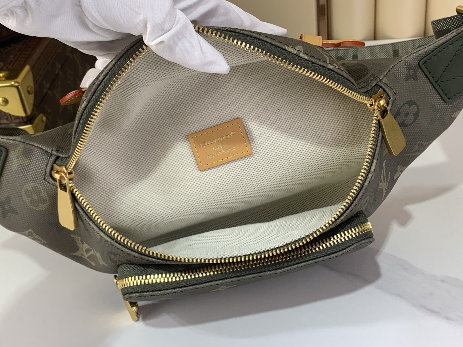 LV Style Beige Canvas Crossbody Bag Bags Crossbody Bag detail image 9 from source 759912