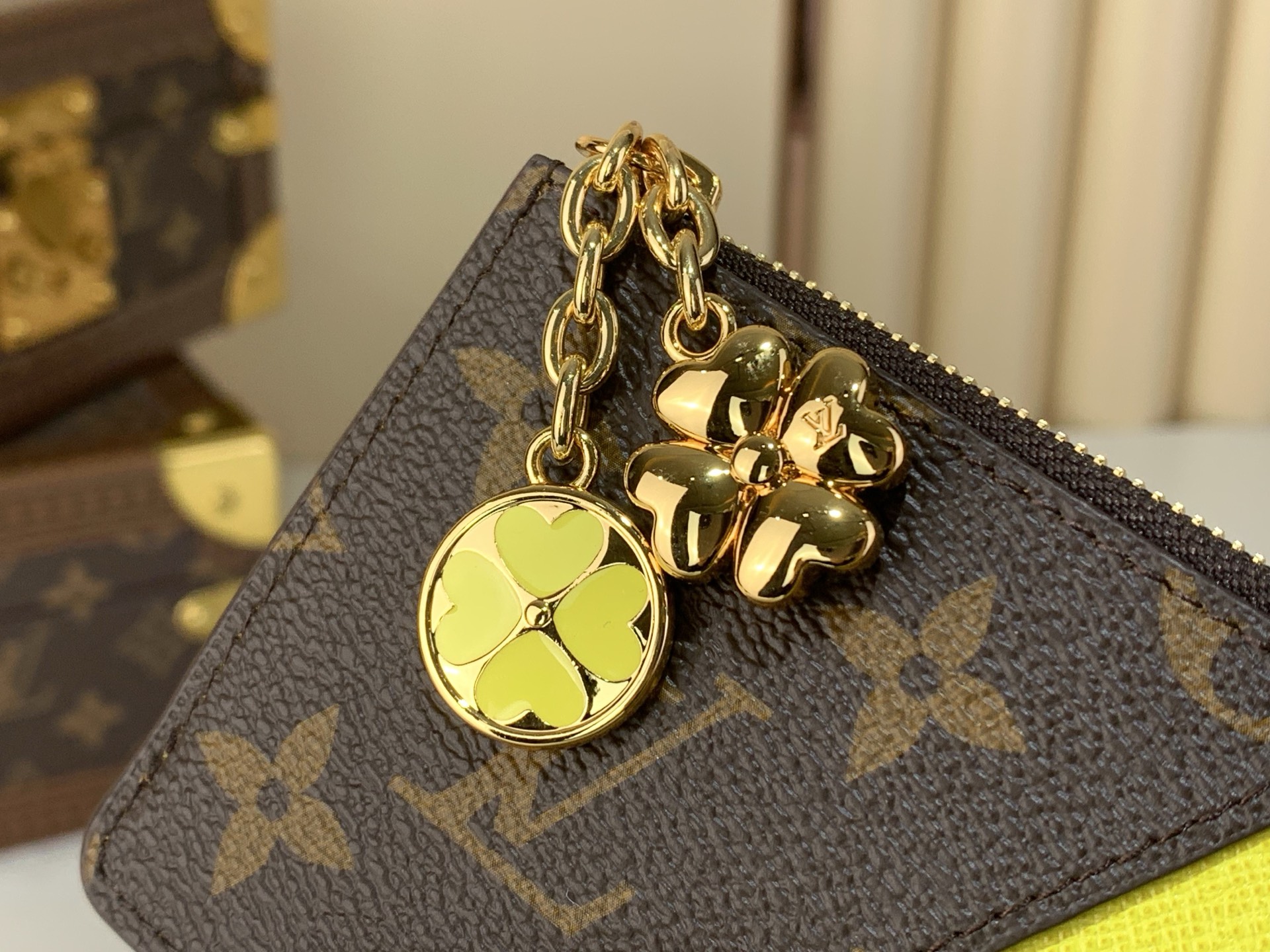 Louis Vuitton Romy M27771 Monogram with Neon Yellow everyday