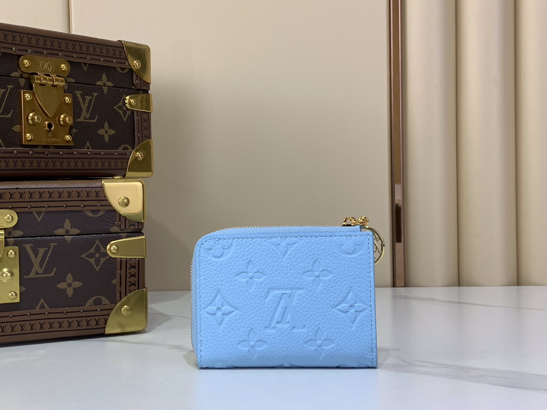 Louis Vuitton Noa Compact Light Blue Monogram Empreinte Compact everyday