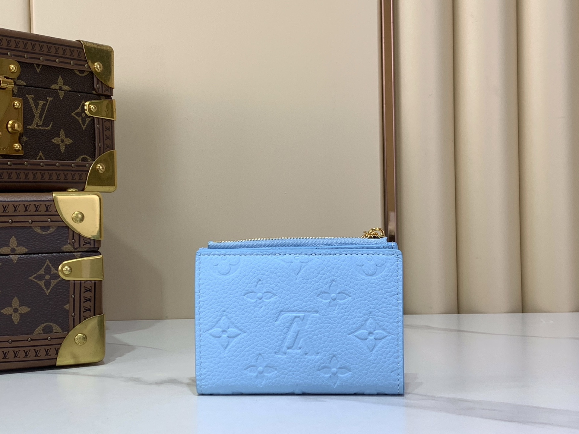 Louis Vuitton Lisa Blue Monogram Empreinte everyday shoulder