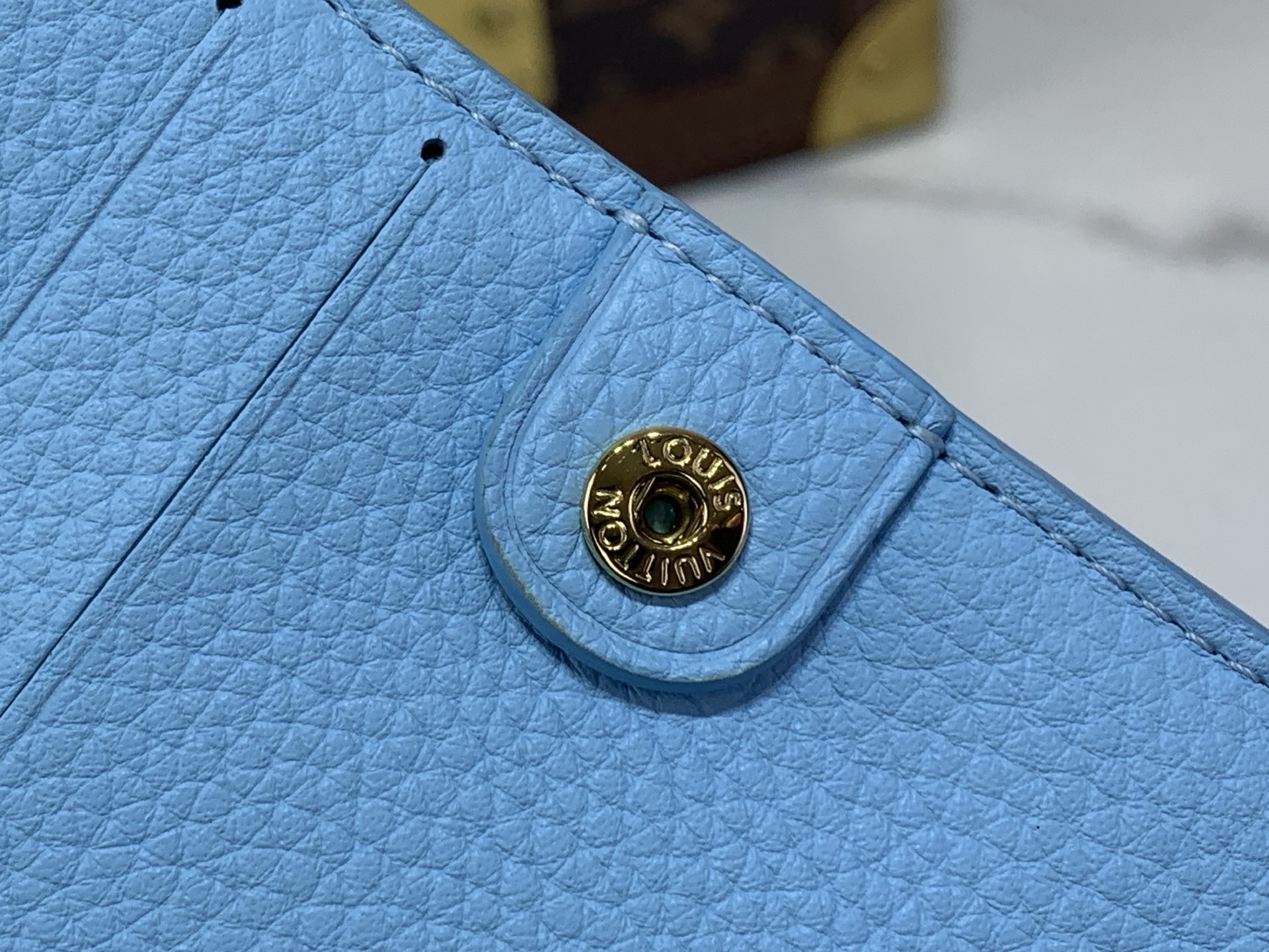 Louis Vuitton Lisa Blue Monogram Empreinte everyday shoulder