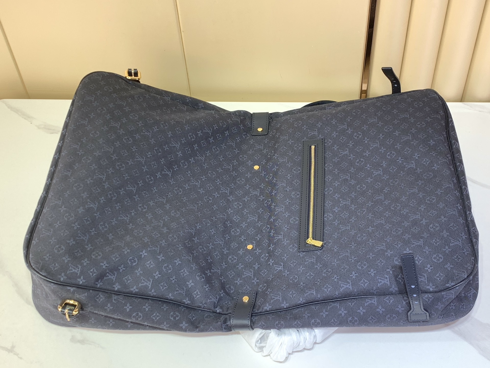 【顶级原单 SAUMUR 中古大号双子星手袋】M42313蓝色（丹宁牛仔） 狩猎包双子星大号手袋带手柄 SAUMUR大号