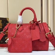 【顶级原单 SPEEDY BANDOULIÈRE 25 手袋 】M24426 玫红色/牛皮压鸵鸟纹 本款 Speedy 【顶级原单 SPEEDY BANDOULIÈRE 25 手袋 】M24426 玫红色/牛皮压鸵鸟纹 本款 Speedy