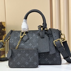 【顶级原单 SPEEDY BANDOULIÈRE 25 手袋 】M24426 黑色/牛皮压鸵鸟纹 本款 Speedy 【顶级原单 SPEEDY BANDOULIÈRE 25 手袋 】M24426 黑色/牛皮压鸵鸟纹 本款 Speedy