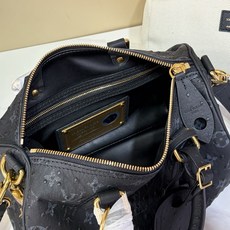 【顶级原单 SPEEDY BANDOULIÈRE 25 手袋 】M24426 黑色/牛皮压鸵鸟纹 本款 Speedy 【顶级原单 SPEEDY BANDOULIÈRE 25 手袋 】M24426 黑色/牛皮压鸵鸟纹 本款 Speedy