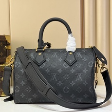 【顶级原单 SPEEDY BANDOULIÈRE 25 手袋 】M24426 黑色/牛皮压鸵鸟纹 本款 Speedy 【顶级原单 SPEEDY BANDOULIÈRE 25 手袋 】M24426 黑色/牛皮压鸵鸟纹 本款 Speedy