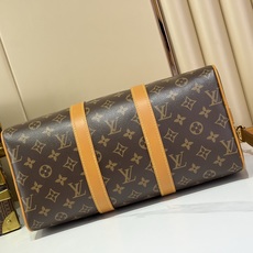 【顶级原单 KEEPALL BANDOULIÈRE 35 手袋】M2A210老花( 复古 PVC) 本款 Keepall 【顶级原单 KEEPALL BANDOULIÈRE 35 手袋】M2A210老花( 复古 PVC) 本款 Keepall