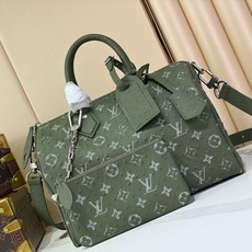 【顶级原单 SPEEDY BANDOULIÈRE 30 手袋 】M24426 绿色/牛皮压鸵鸟纹 本款 Speedy 【顶级原单 SPEEDY BANDOULIÈRE 30 手袋 】M24426 绿色/牛皮压鸵鸟纹 本款 Speedy